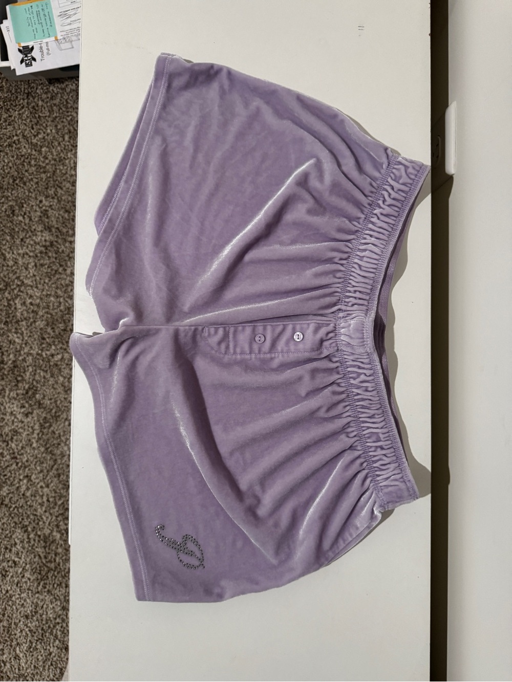 Pastel Lilac Velvet Sleep Shorts from Victoria's Secret PINK